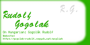 rudolf gogolak business card